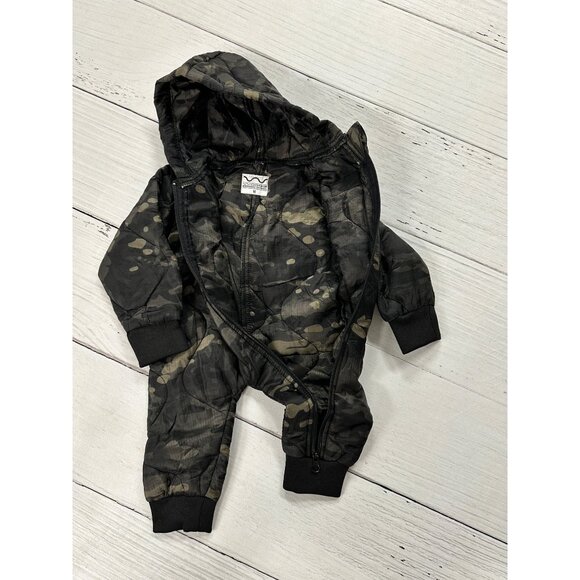 NEW Military Woobie Brothers Apparel Infant Camo Hooded Snowsuit Size 3-6M - Picture 7 of 8
